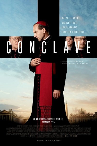 Conclave Film streaming VF : Le Cardinal Lawrence est chargé de gérer ce processus confidentiel après la mort inattendue du Pape bien-aimé
